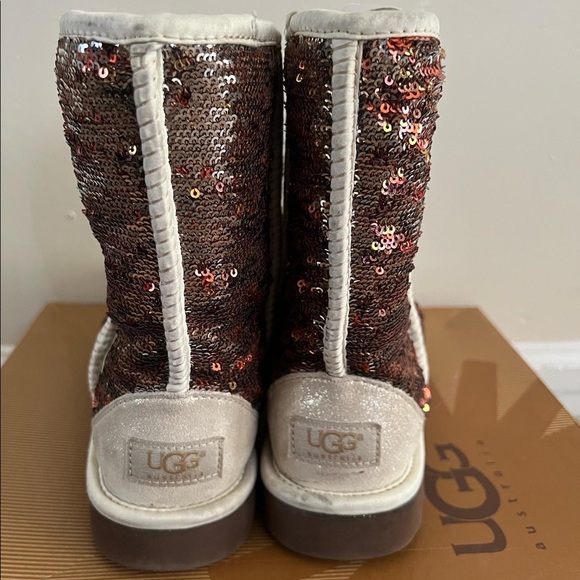 Champagne Sparkle Ugg Boots - Picture 2 of 4
